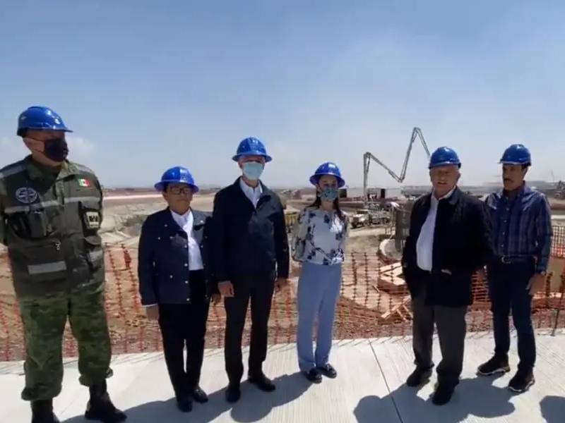Presume AMLO avances en obras del aeropuerto Felipe ángeles