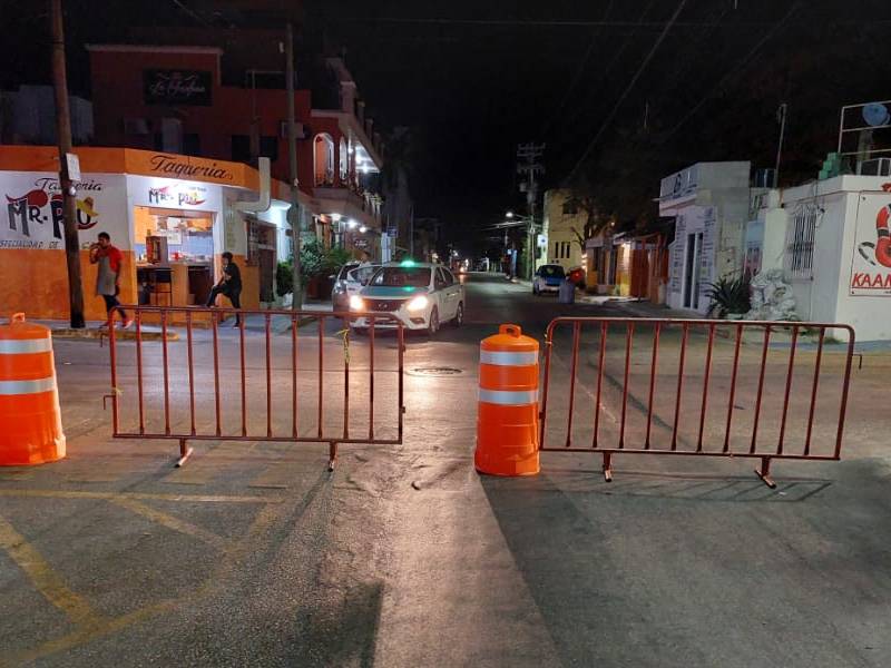 Restringen vialidades debido a la pandemia en Solidaridad