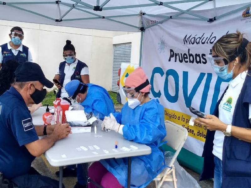 Aumentan las pruebas rápidas en módulos Covid-19 en Cancún