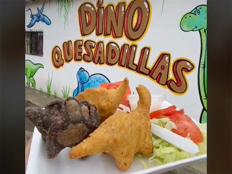 Del norte llega la ÔÇ£Dino QuesadillaÔÇØ para desplazar la torta de tamal