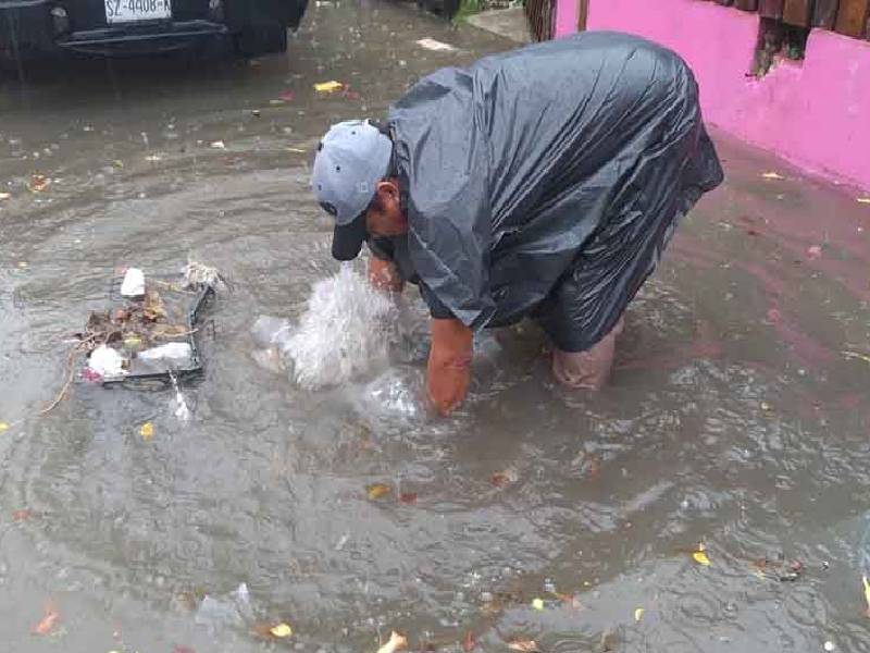 (FOTOS) Colapsa Tulum por intensas lluvias