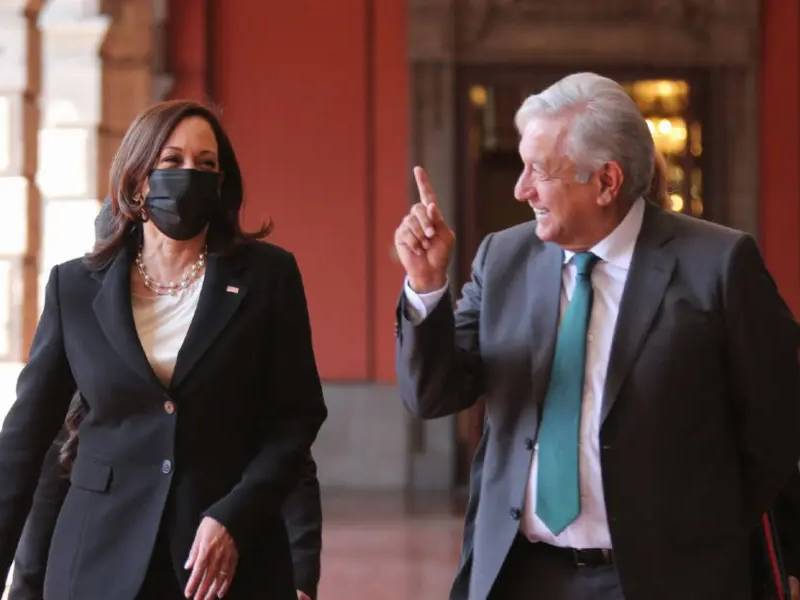 Fue buena la reunión con Kamala Harris, hasta que le dije presidente AMLO