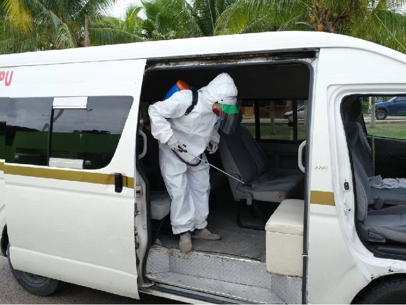 Desinfección vehicular