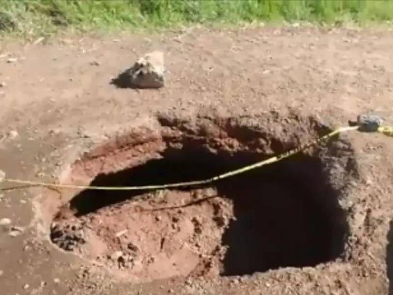 VIDEO. ¡Otro más!, segundo hundimiento de tierra en Juan C. Bonilla, Puebla