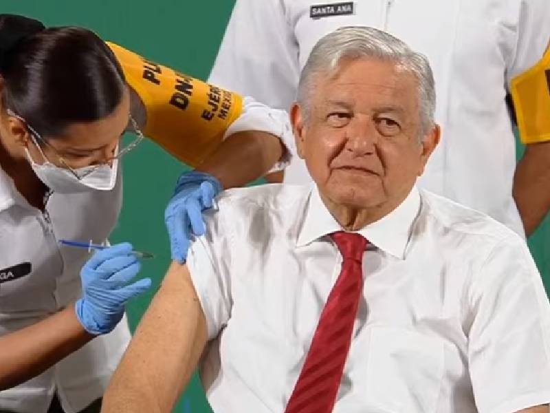 amlo recibe su segunda vacuna covid-19