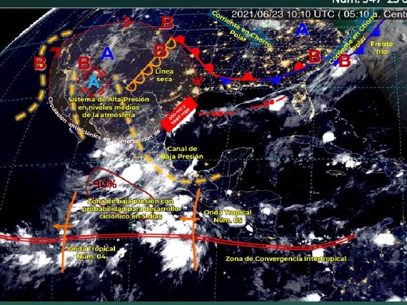 ¡Baja la probabilidad de desarrollo ciclónico!; clima de hoy en Q.Roo