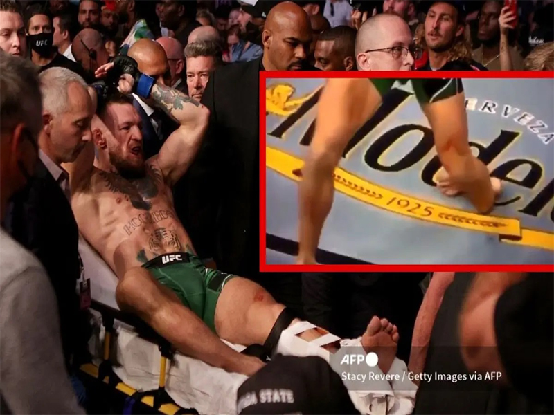 Conor McGregor pierde su pelea ante Poirier tras impactante lesión