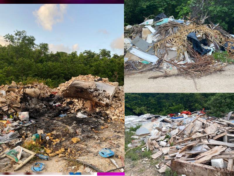 Amenaza al medio ambiente, tiraderos clandestinos en Playa del Carmen