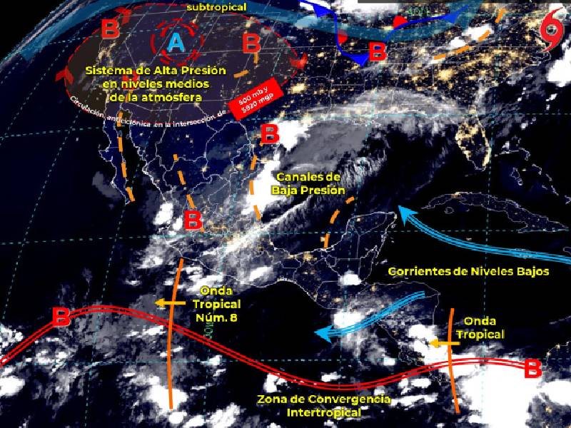Clima en Quintana Roo Viernes de chubasco en la entidad