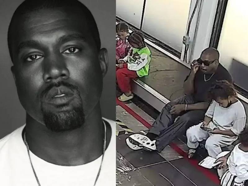 Kanye West fue captado en el aeropuerto de Oaxaca y redes enloquece