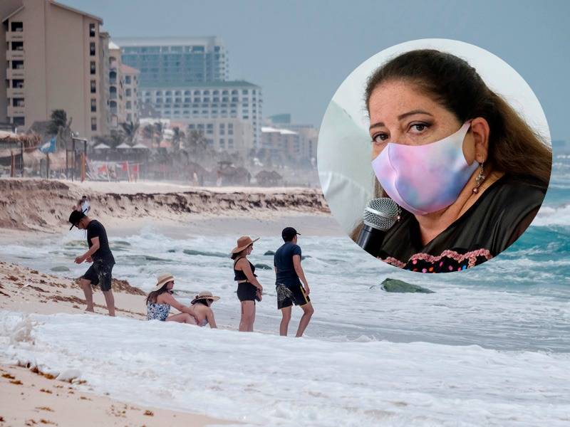 Marisol Vanegas señala que las noticias falsan no dañan al Caribe Mexicano