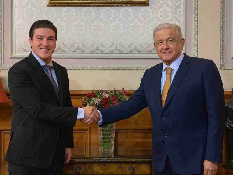 Se echan flores Samuel García y López Obrador tras su encuentro en Palacio Nacional