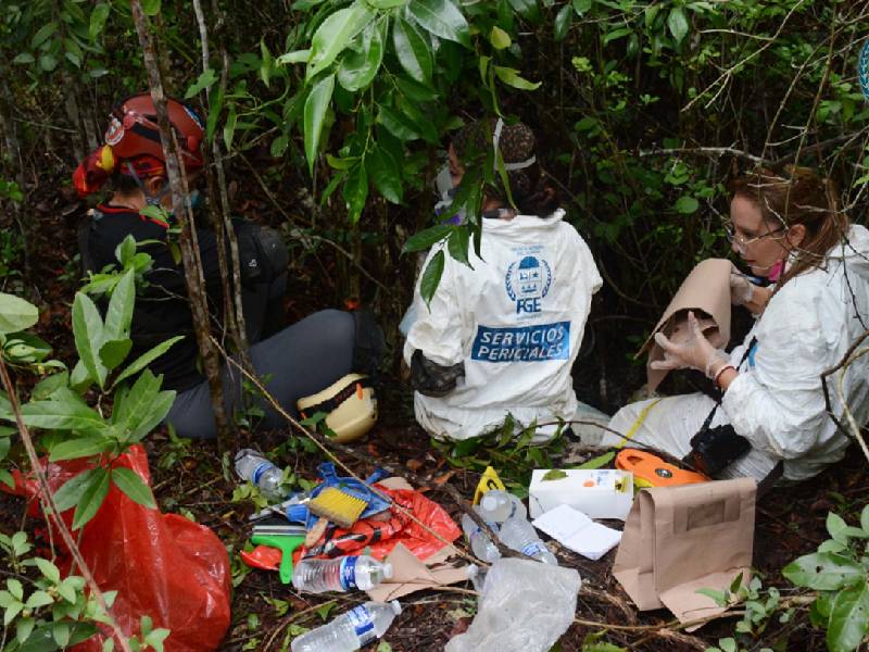 Siguen las investigaciones; FGE halla huesos humanos en selva de Cancún