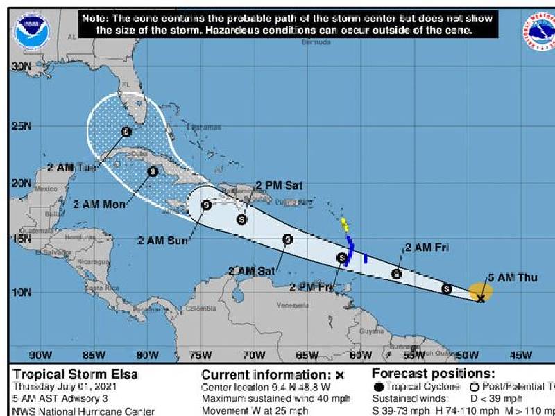 TORMENTA TROPICAL ELSA