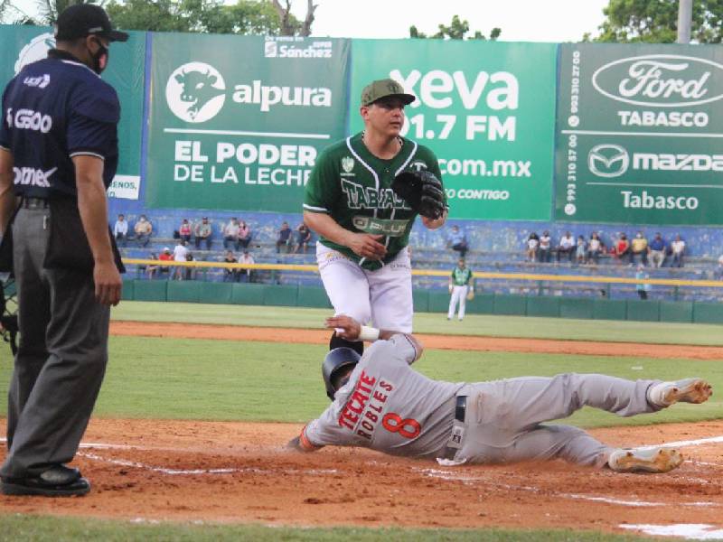 Tigres supera 9-7 a Olmecas en primero de la serie en Villahermosa