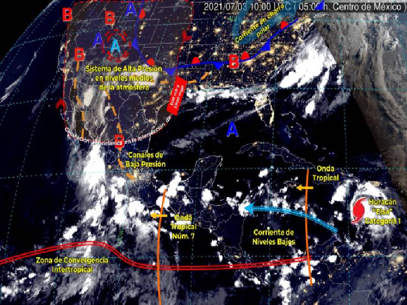 Sábado caluroso en Quintana Roo; huracán "Elsa" no es un riesgo para la entidad