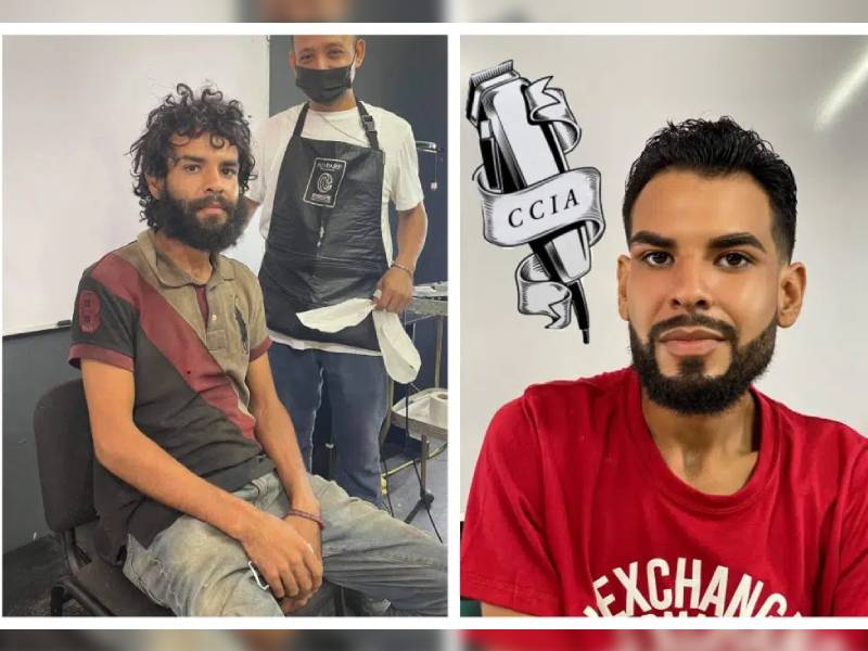 Cambian look a indigente en Apatzingán y gana admiradoras
