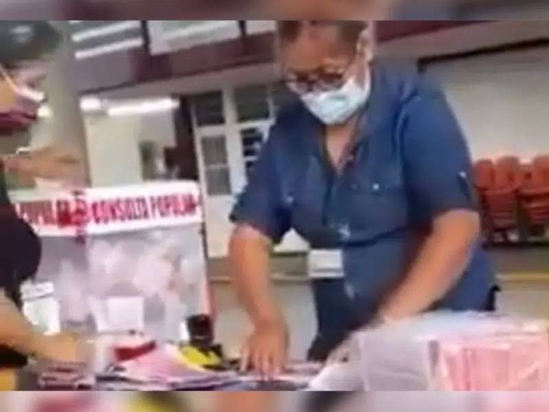 Consulta Popular INE anula votos en Veracruz por relleno de urnas