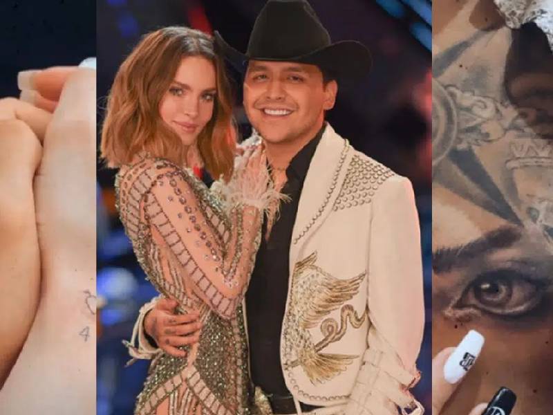 ¿Qué tatuajes de Belinda se va a tener que quitar Christian Nodal?