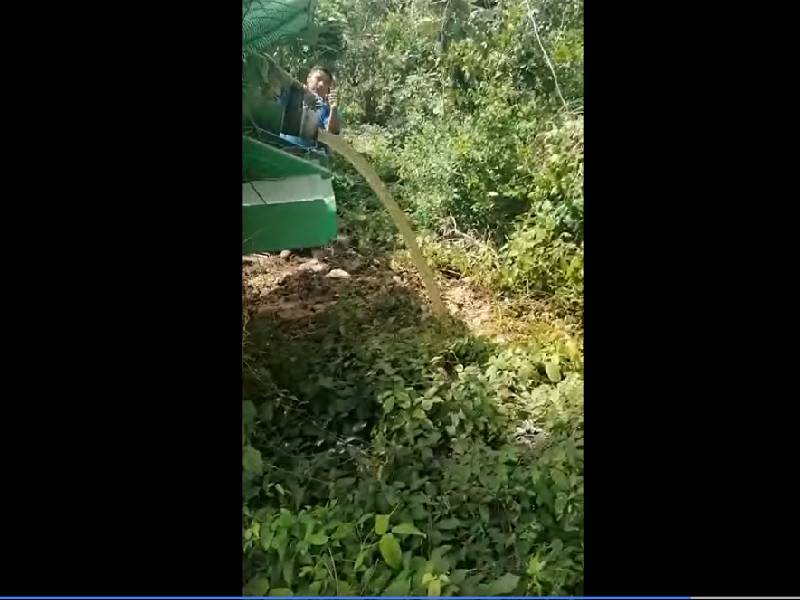 Video. Un activista en Tulum exhibe como tiran aguas negras en Cobá
