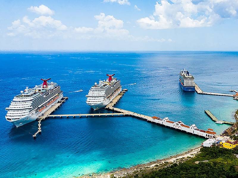 Próximo viernes, Cozumel tendrá en operaciones todos sus muelles de cruceros
