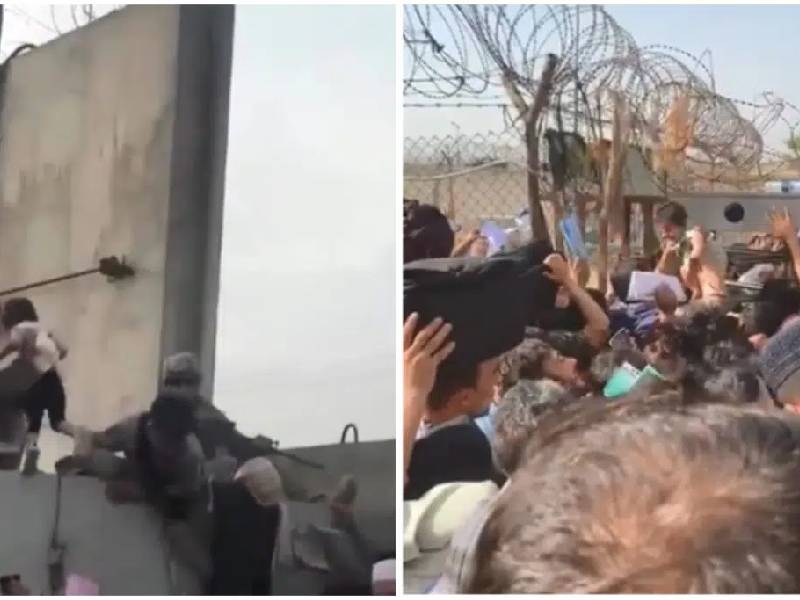 VIDEO. Madres afganas entregan a sus hijas con soldados para sacarlas de Afganistán