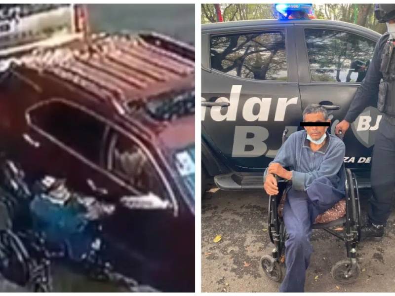 Video: Captan a discapacitado robando autopartes
