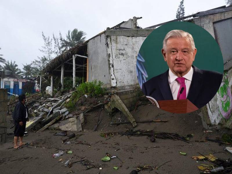 Huracán Grace dejó 110 mil viviendas afectadas en tres estados: AMLO