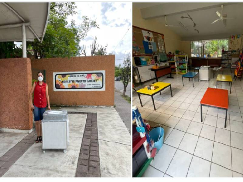 Miss Jany se hace viral en Twitter, tras mostrar como protege a sus alumnos