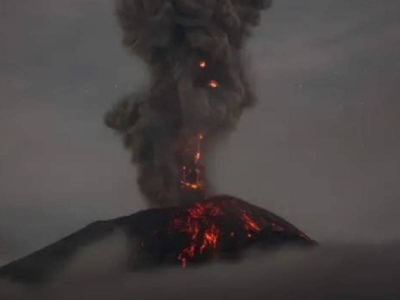 VIDEO: "Don Goyo", amaneció enojado, registra nueva explosión