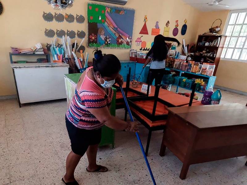 Avanza reparación de escuelas en el estado