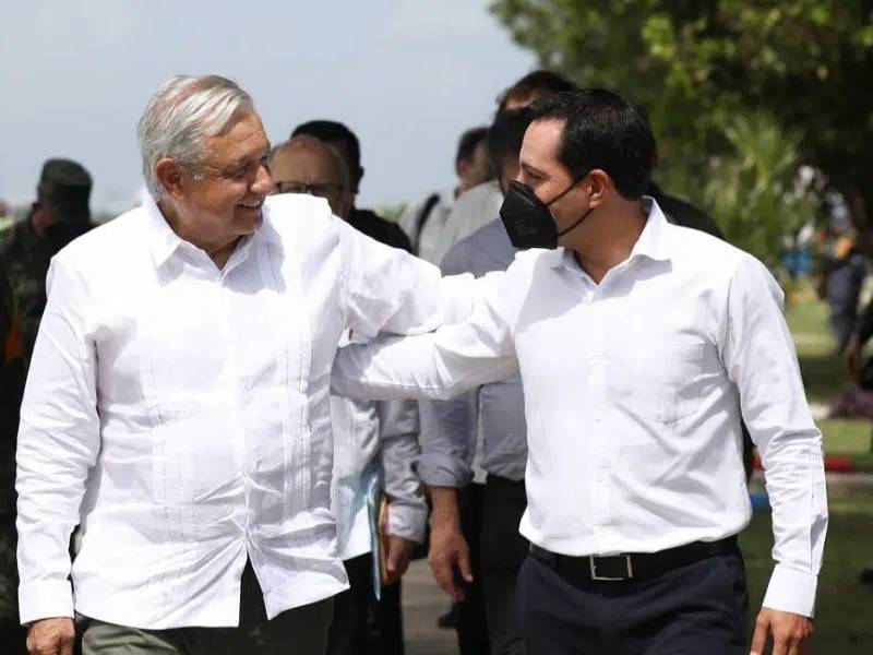 Mauricio Vila y AMLO dieron seguimiento al proyecto del Tren Maya en Yucatán