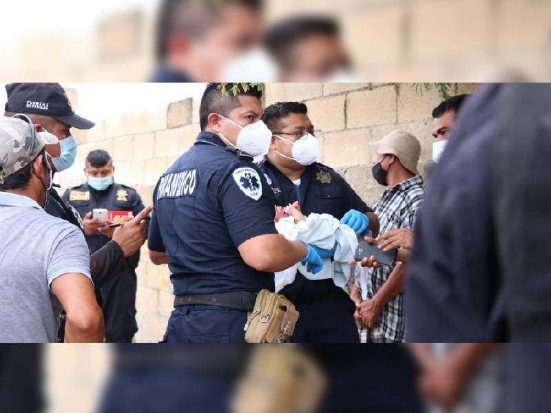 Una pareja reclama al bebé abandonado en la Emiliano Zapata Sur III en Yucatán