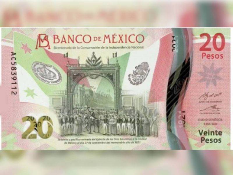 billete de 20 pesos