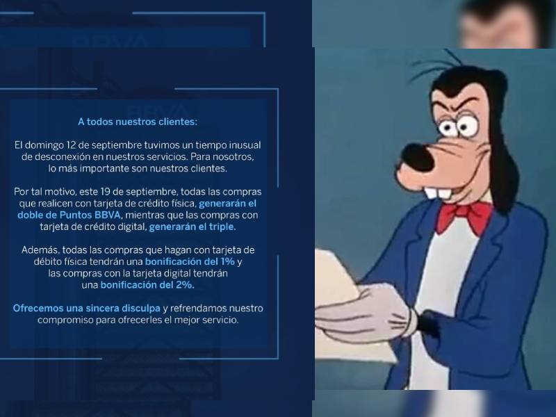 BBVA quiere tu perdón por su falla y así compensará a sus clientes