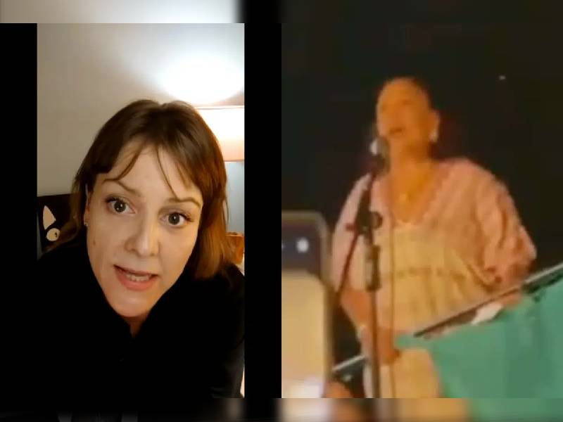 Gabriela se siente en peligro por reclamar el Grito de AMLO