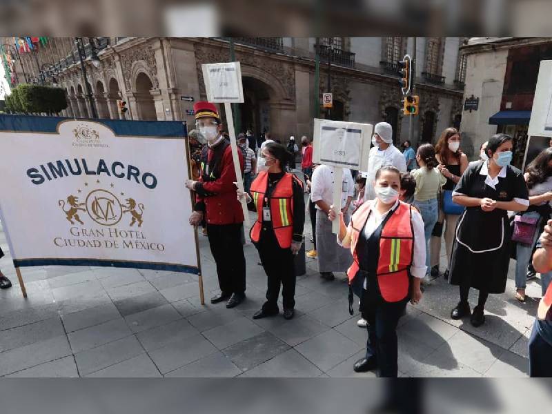 Reporta balance positivo simulacro de sismo en CDMX