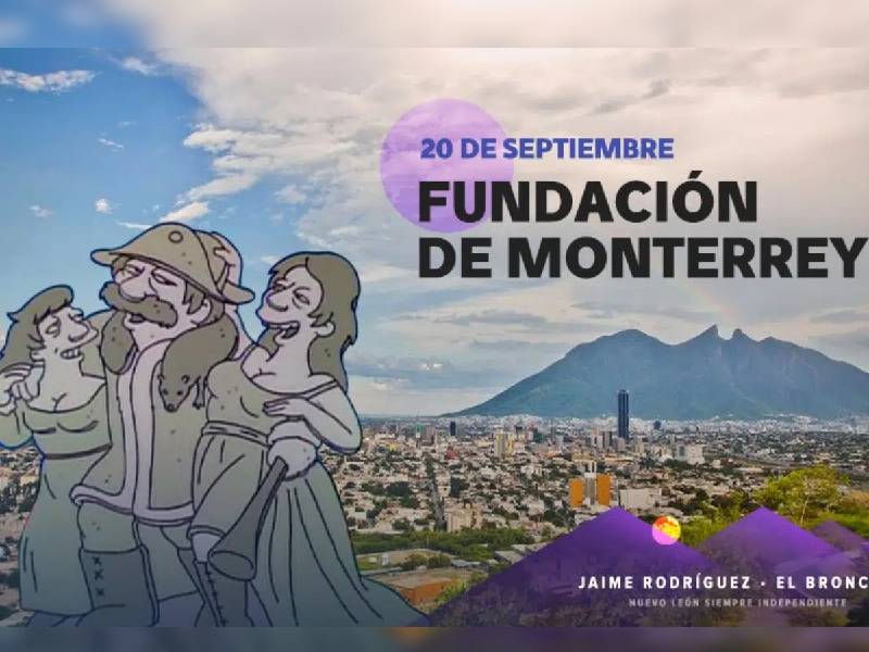 El Bronco usa imagen de Los Simpsons para conmemorar la fundación de Monterrey