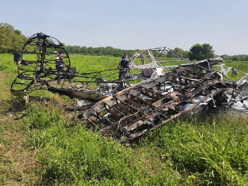 Se desploma avioneta en Cunduacán en Tabasco