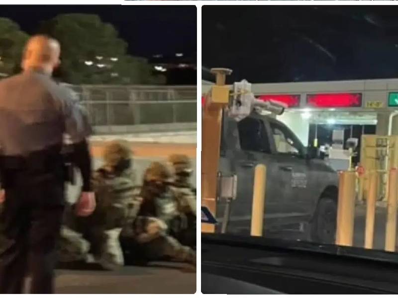 Detienen a militares mexicanos que cruzaron a EU; les decomisan armas y vehículos