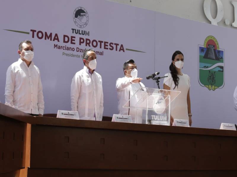 Marciano Dzul protesta como alcalde de Tulum