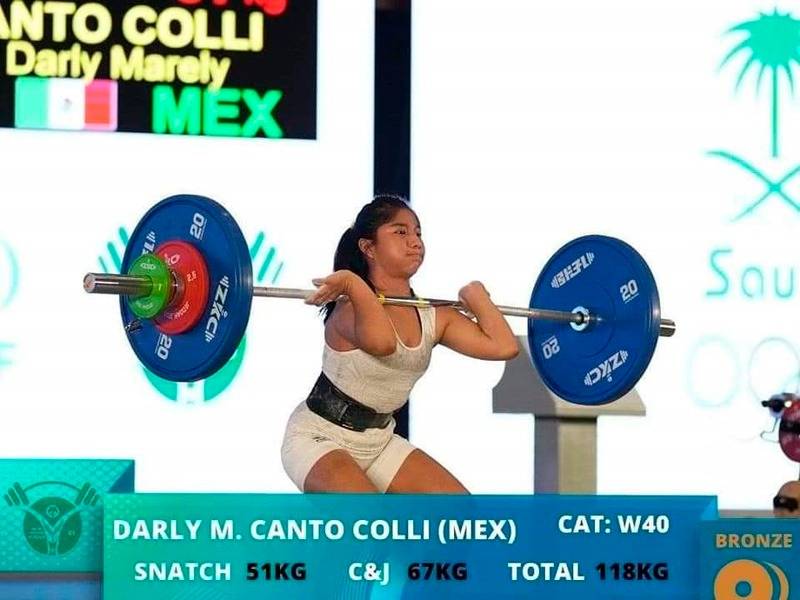 subcampeona mundial de halterofilia