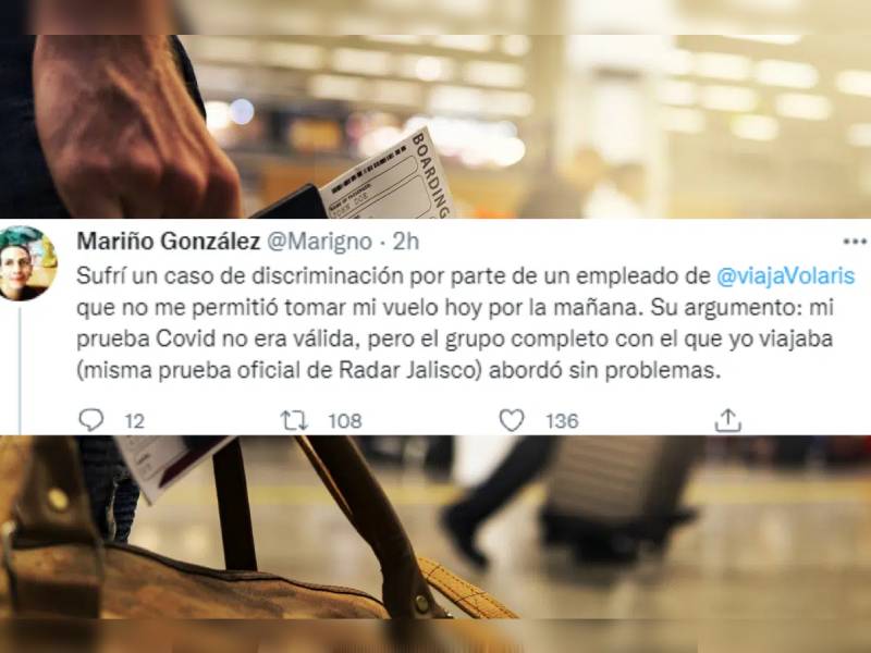 Escritor denuncia sufrir discriminación por parte de Volaris