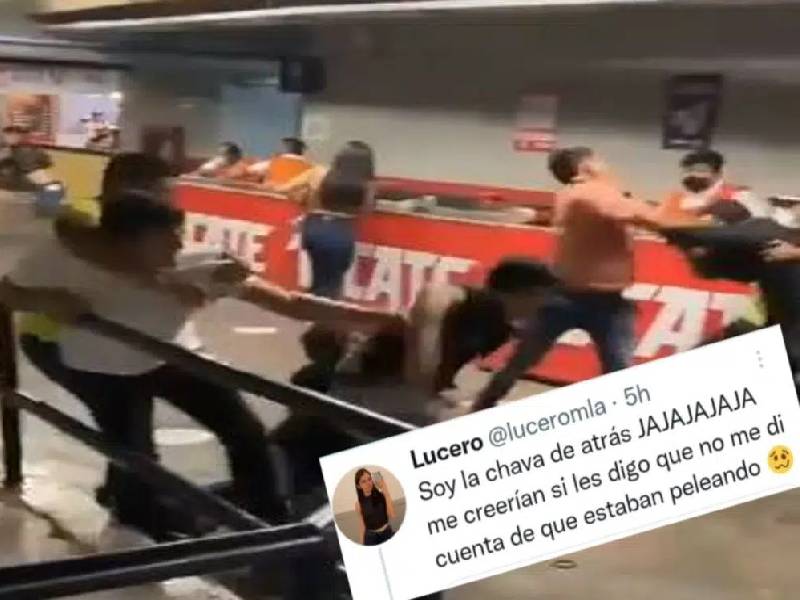 ¿No lo vio? Joven se ¡pierde! pelea campal porque no se dio cuenta; pasó detrás de ella