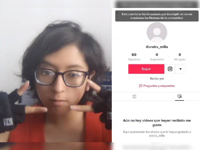 TikTok elimina cuenta de Andra Escamilla ÔÇÿla compañereÔÇÖ