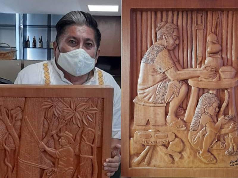 Obra de artesano maya