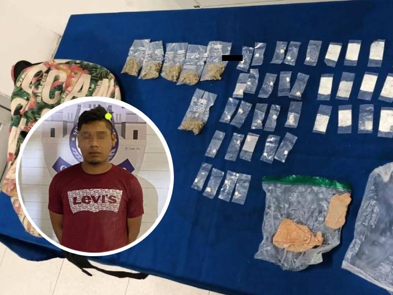 Detienen a Presunto Narcomenudista en Cancún