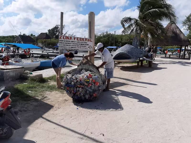 basura en Holbox