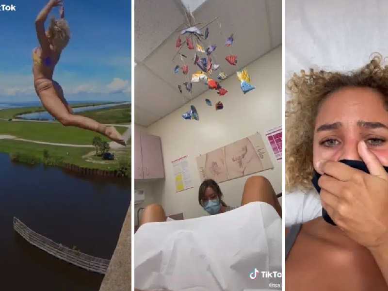 VIDEO: Tiktoker Salah Brooks se desgarra tras saltar de un puente