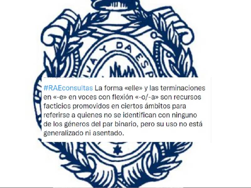 RAE afirma que lenguaje inclusivo busca ¡evitar el uso genérico del masculinoÔÇØ